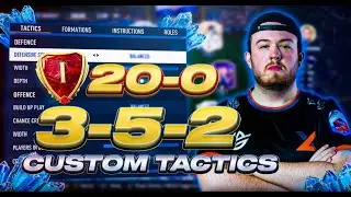 *NEW PATCH* HOW TO GO 20-0 RANK 1! BEST 352 CUSTOM TACTICS AND INSTRUCTIONS!😍#coaching #fifa23