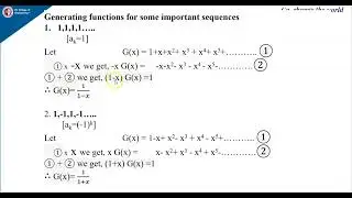 DMS Unit-1 Generating functions-1