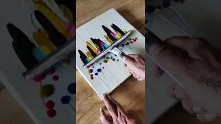 Just a swipe and done 🎨✍️💫 #acrylicpainting #shorts #youtubeshorts