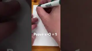 Prove x^0 = 1