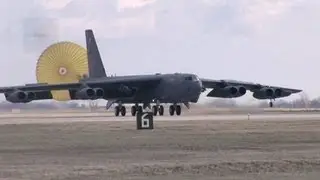 B-52 Takeoff and Drogue Parachute (Drag Chute) Landings