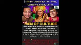 Men of Culture Ep 187 Review &mdash; Ramayan Teaser Hype, Metro&hellip; In Dino Doubts & Squid Game S3