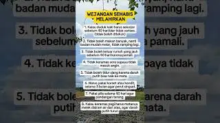 wejangan setelah melahirkan #kesehatan #tips #motivasihidup #melahirkan