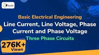Line Current, Line Voltage, Phase Current and Phase Voltage - Three Phase Circuits