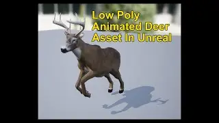 CGTrader Low Poly Deer Asset In Unreal Engine 5