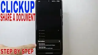 ✅  How To Share A Document On ClickUp 🔴