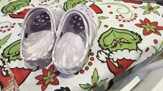 Show Off Crocs Lavender Marbled Clogs