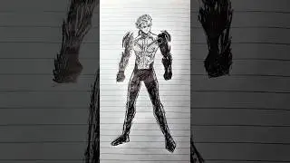 Stickman To Genos Final Form 🔥#shorts #onepunchman #opm #genos #drawing #trending #viralvideo #anime