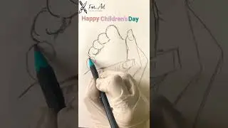 Happy children's day.14th November.  chacha Nehru birthday.#creative #shorts #arttutorial #ytshorts