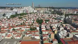 Vista aérea de Almada e arredores 5 de Maio de 2019 - Dji Mavic 2 Pro - 4K UHD