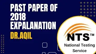 N.T.S  2018 Past Paper solution of Biology.
