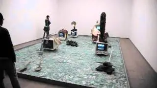 Wolf Vostell, Elektronischer d&eacute;-coll/age Happening Raum, 1968