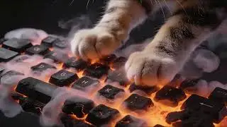 Oddly Fluffy Keyboard | Satisfying AI ASMR Typing keyboard