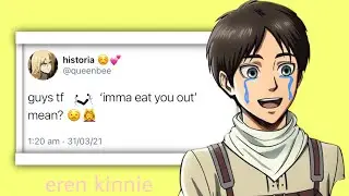 if aot characters had twitter - part 2 - ereri/riren - erejean?