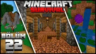 MİNESHAFT, PORTAL ve SU KUYUSU┇Minecraft Survival ▹Bölüm 22