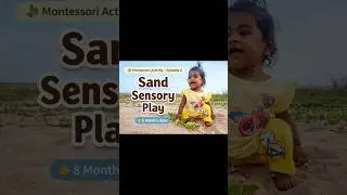 SAND SENSORY PLAY montessori activity episode -2#shorts #viralshorts