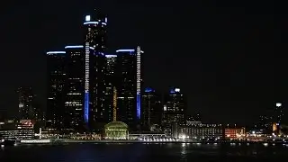 Best view of the DETROIT, Michigan Skyline! Travel Vlog