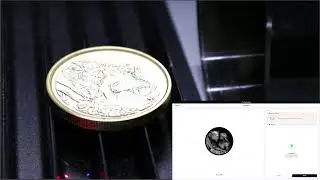 Laser Engraving a solid brass coin