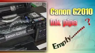 Canon G2010 | Empty ink Pipes | Blank print | problem Solved