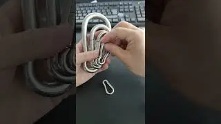 Stainless Steel Spring Snap Hook Carabiner Clip #carosung #carabiner #sanphook #clips #hook #buckle