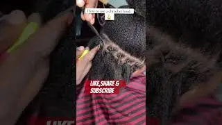How to use a crochet hook for dreads.