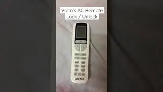 VOLTAS AC Remote Lock and Unlock - button lock combination #shorts