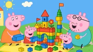 Peppa Pig Outdoor Lego Fun 🏰🐷 | Peppa Pig Funny Animation