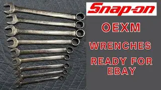 Процесс очистки гаечных ключей Snap-On Tools OEXM: готово для продажи на eBay.