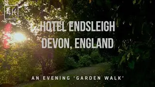 Devon, England, UK | Garden Walk at Hotel Endsleigh | 4K Walking Experience with Binaural Sound