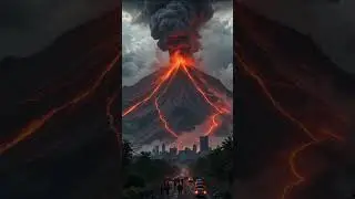 Epic Volcano Explosion and Lava Flow in 4K