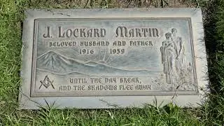 Actor Lock Martin Grave Forest Lawn Hollywood Hills Los Angeles California June 19, 2022