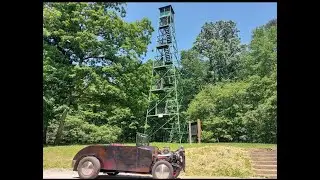 Clark State Forest Fire Tower , after drag race !!!!!