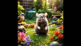 Cute Rat's Relaxing Moment