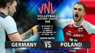 Germany vs Poland | Highlights Men's VNL 2019