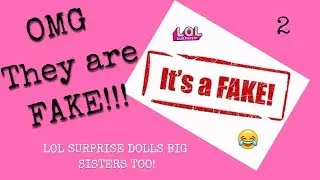 L.O.L (LQL ;) SURPRISE FAKE DOLLS!! Blind ball opening! //BIG SISTERS 2