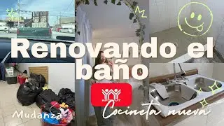 ANTES Y DESPU&Eacute;S BA&Ntilde;O PEQUE&Ntilde;O 🚿 |Por fin tenemos cocineta + mudanza