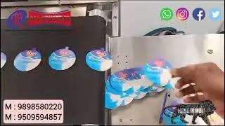 HIGH SPEED FRICTION FEEDAR MACHINE | ICECRE LID PRINTER | FEEDAR CONVEYOR MACHINE