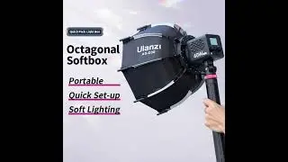 Ulanzi Octagonal Softbox Mini Bowens Mount Quick Release Honeycomb Grid Softbox for Light Studio