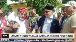 MORO National Liberation Front o MNLF, nangakong tuloy ang suporta sa Mindanao peace process