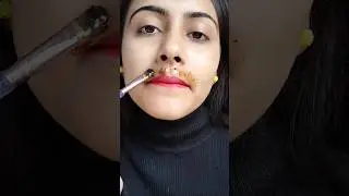 ঘরে বসেই এই ভবে mukher সব লোম তুলে ফেলো😃 (remove facial hair) #shorts #youtubeshorts #trendinghacks