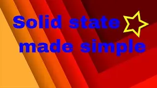 Solid state questions made simple
