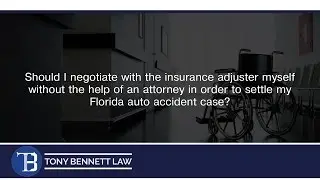 Should I negotiate with the insurance adjuster myself without the help of an attorney...
