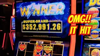 Выиграйте джекпот в размере 352 000 долларов! Вы должны это увидеть! Супербольшой шанс! #слот #ка...
