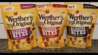 Werther’s Original Caramel Blissful Bites: Blueberry Acai, Crunchy Malt & Chocolate Cookie Review