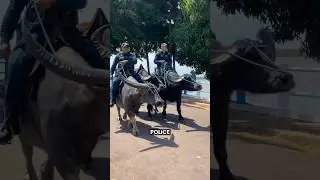 Why Do Police Uses Buffaloes? #shorts #youtubeshorts #viralshorts #facts #amazingfacts