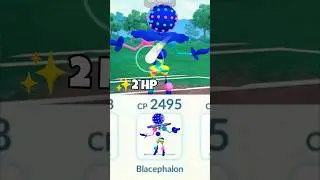 2 HP✨️Shiny Blacephalon Destroy Grunt Badly in #pokemongo