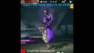 FREE FIRE FFWS NEW EMOTE OMG 😱😱😱 #shorts #freefire #ffws