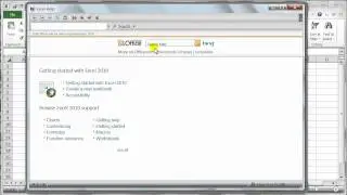 Microsoft Excel 2010 environment user interface - Tutorial 1a