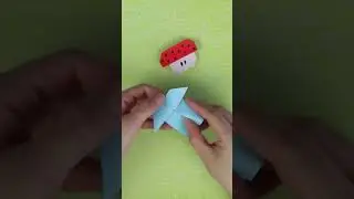 🍄 Origami Mushroom 🍄 #origami #papercrafts