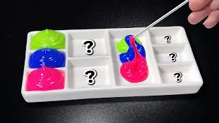I Have Created 6 Beautiful Colors from Only 3 Colors Neon Pink, Blue and Lime Green